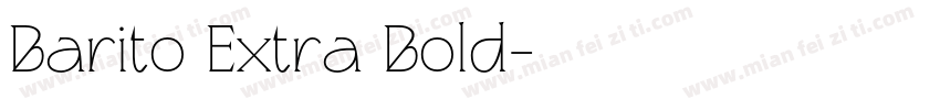 Barito Extra Bold字体转换